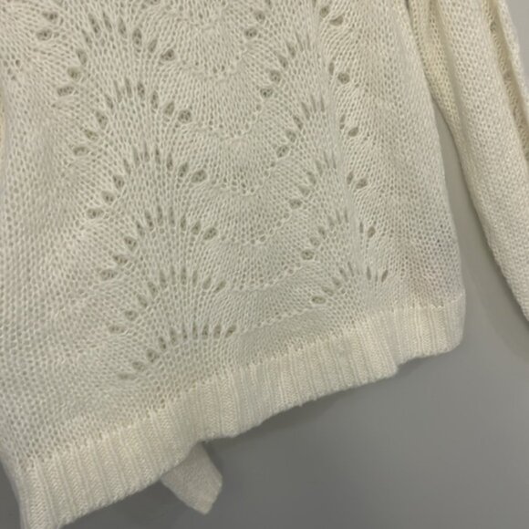 Noisy May (Anthropologie) Cream Knit Sweater size Medium - Picture 7 of 9